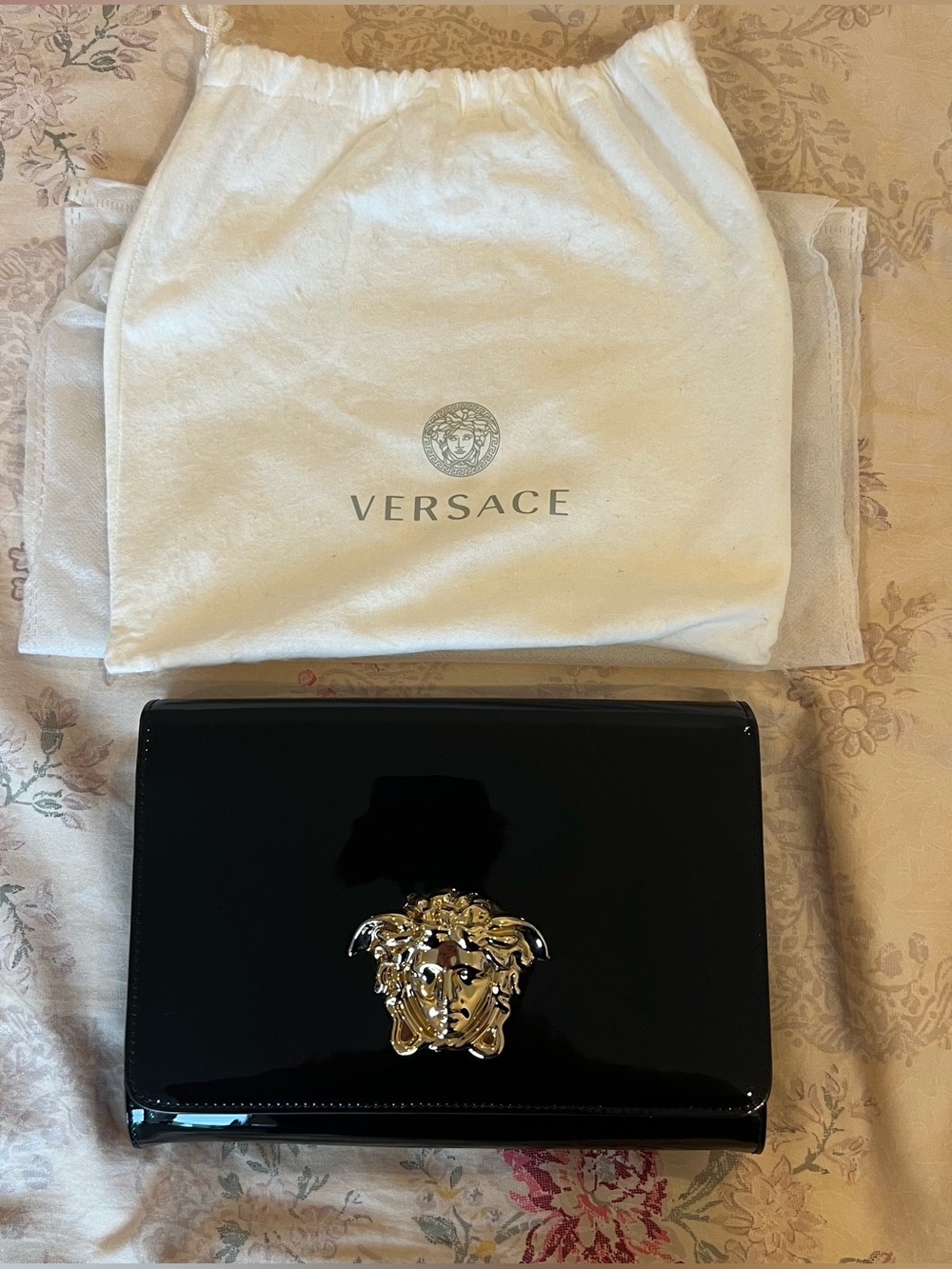 Versace Patent Leather Palazzo Medusa (No Strap, Purse Only)